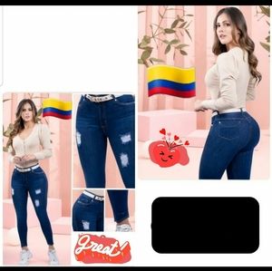 Colombia eighties pants indigo blue size 10-12